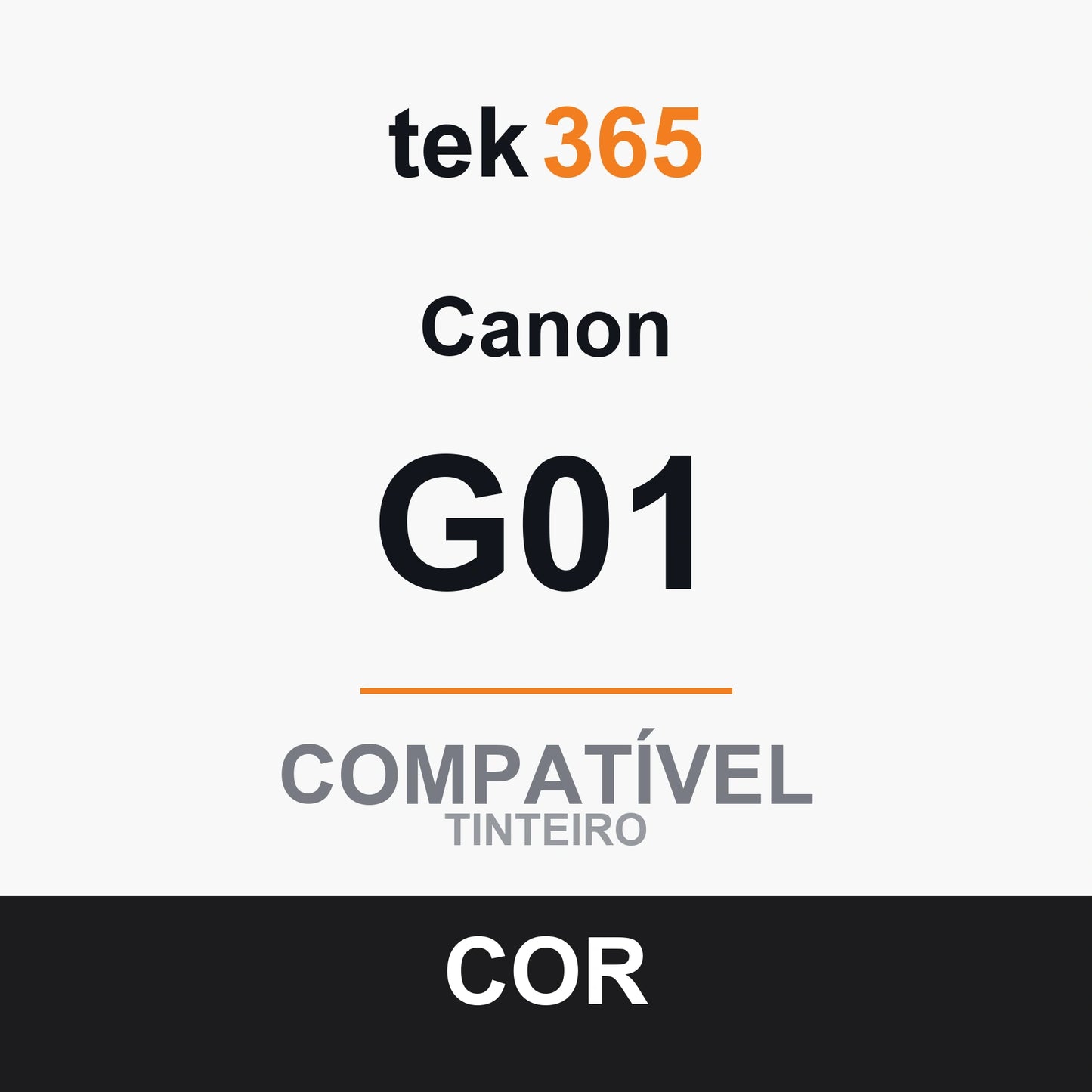 Cartucho de Tinta Compativel Canon G01 Preto
