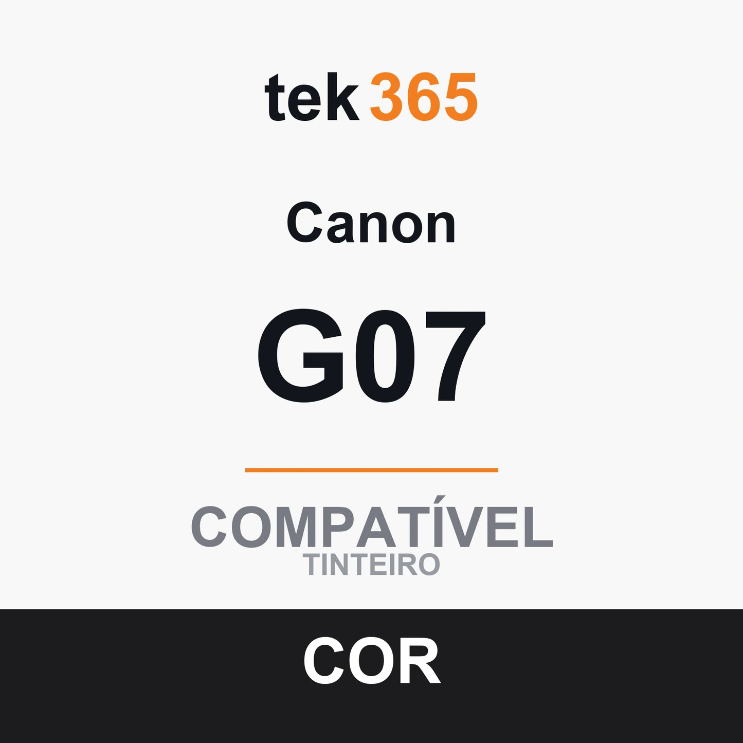 Cartucho de Tinta Compativel Canon G07 Preto