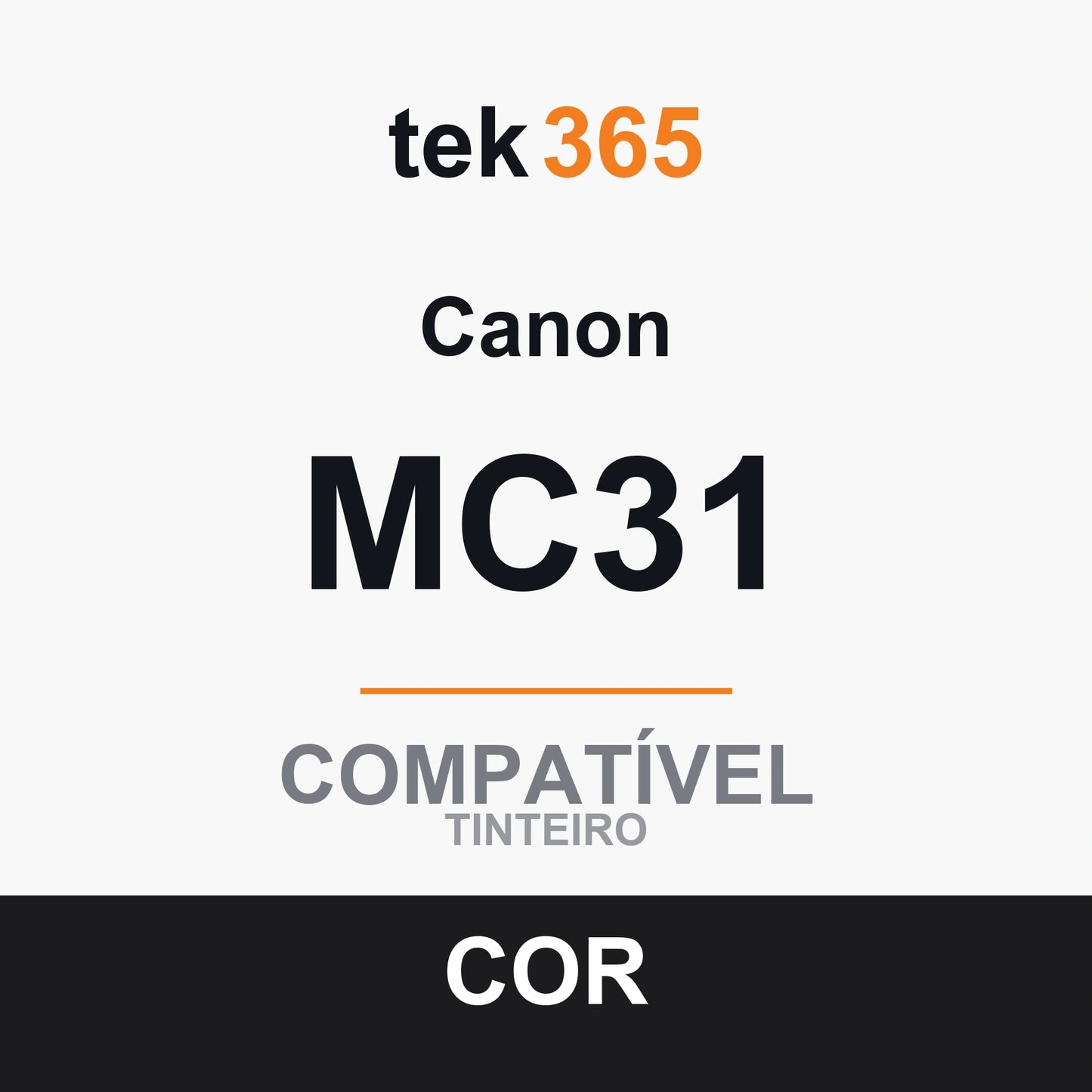 Cartucho de Tinta Compativel Canon MC31 Preto