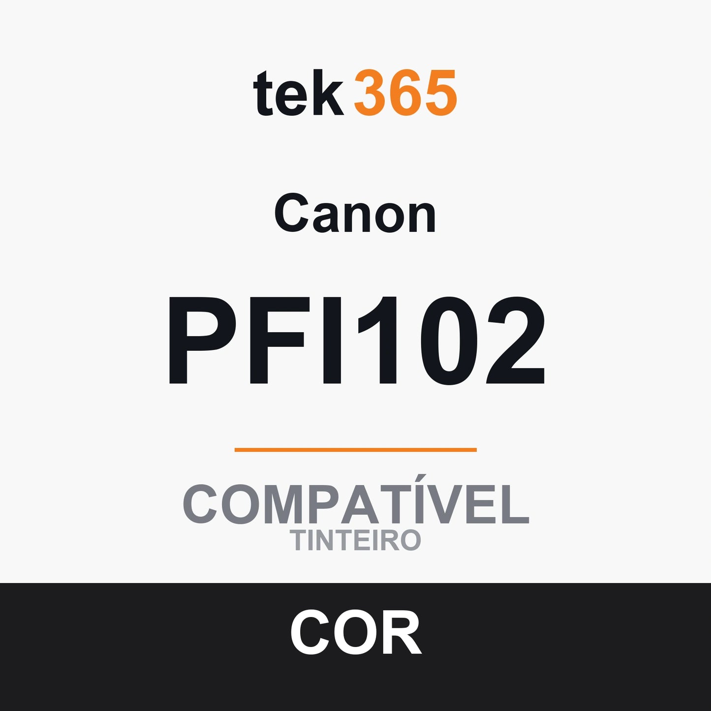 Cartucho de tinta original Canon PFI102 Preto Mate
