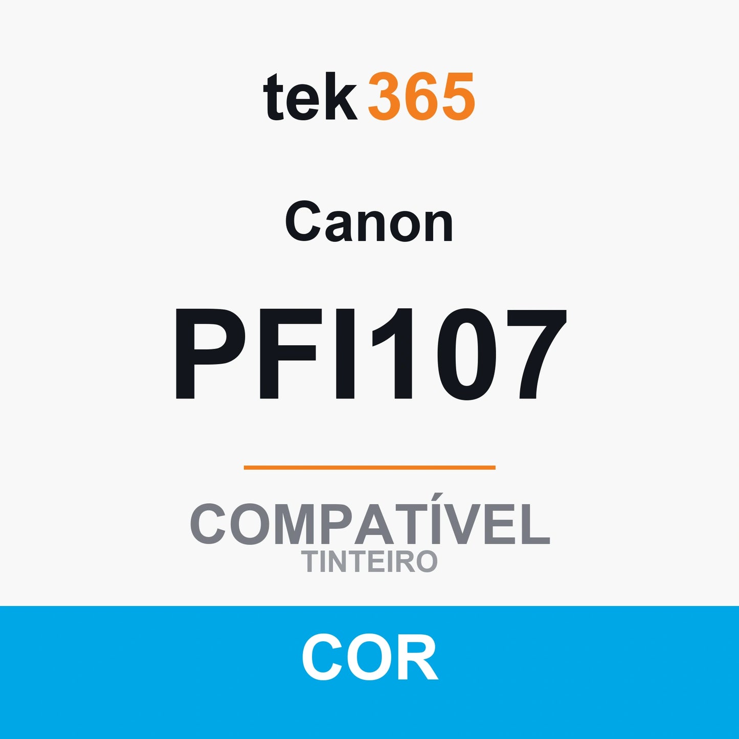 Cartucho de tinta original Canon PFI107 Ciano