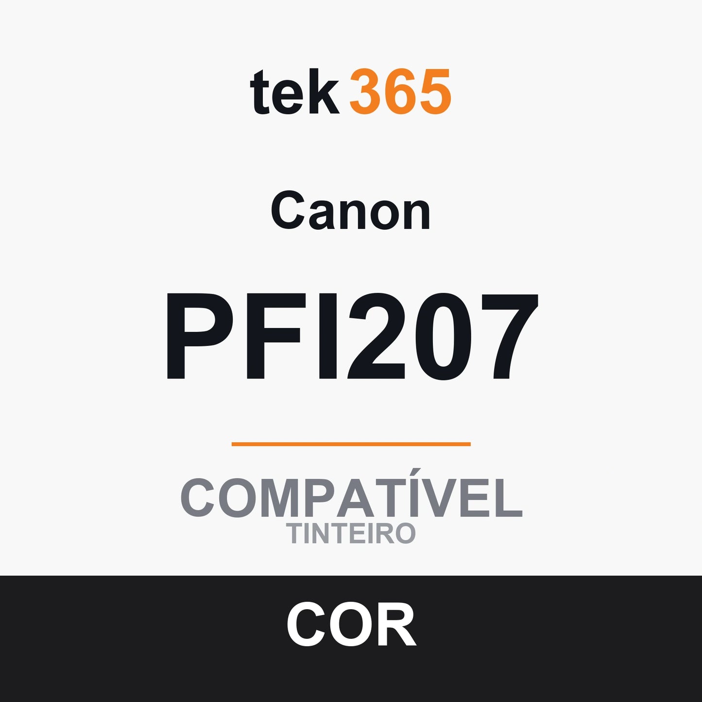 Cartucho de tinta original Canon PFI207 Preto Mate