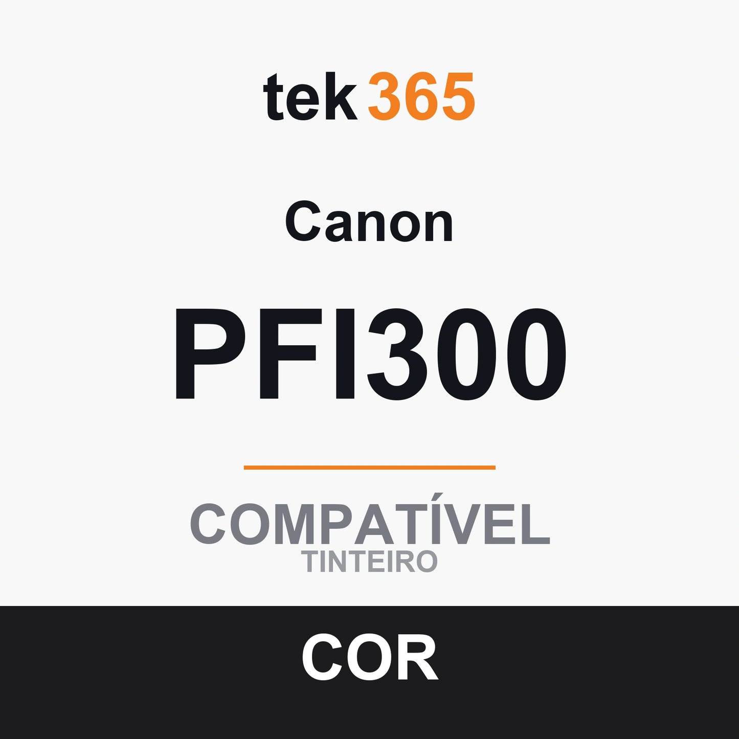 Cartucho de tinta compatível Canon PFI300 Vermelho
