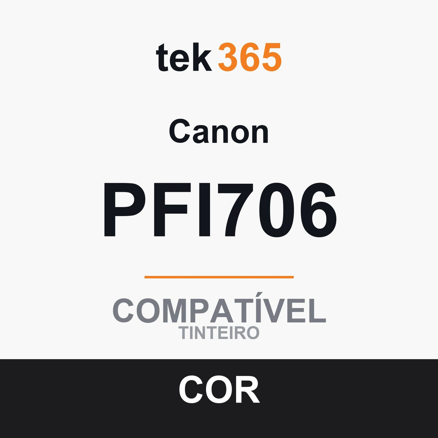 Cartucho de tinta compatível Canon PFI706 Vermelho