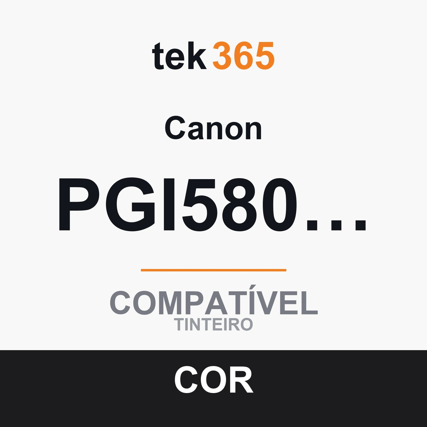 Cartucho de tinta original Canon PGI580XL Preto