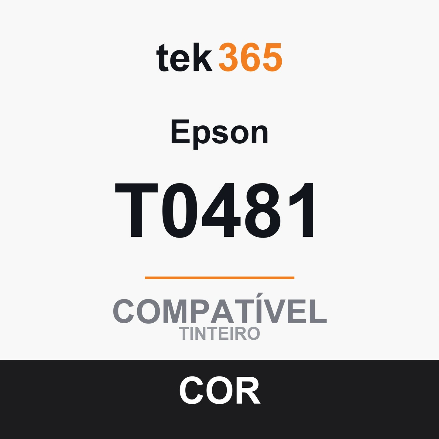Cartucho de Tinta Compativel Epson T0481 Preto