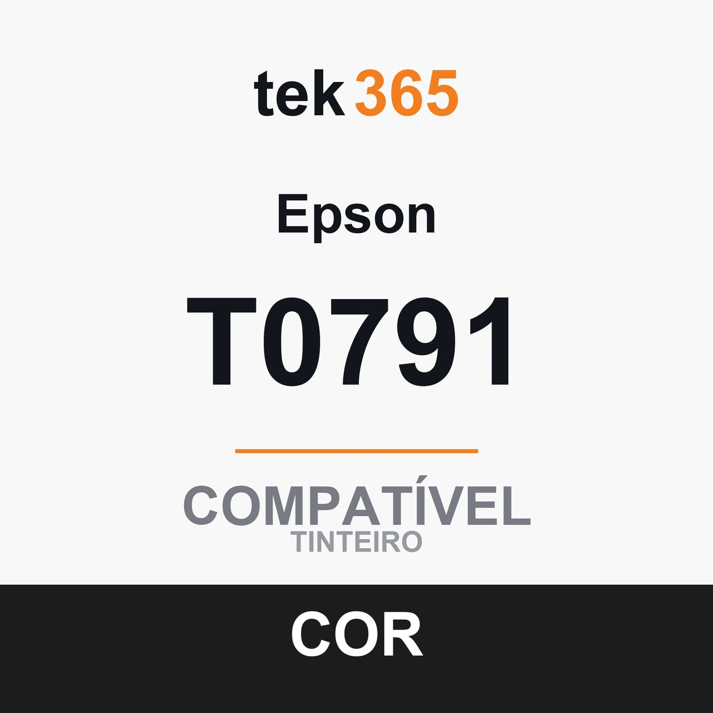 Cartucho de Tinta Compativel Epson T0791 Preto