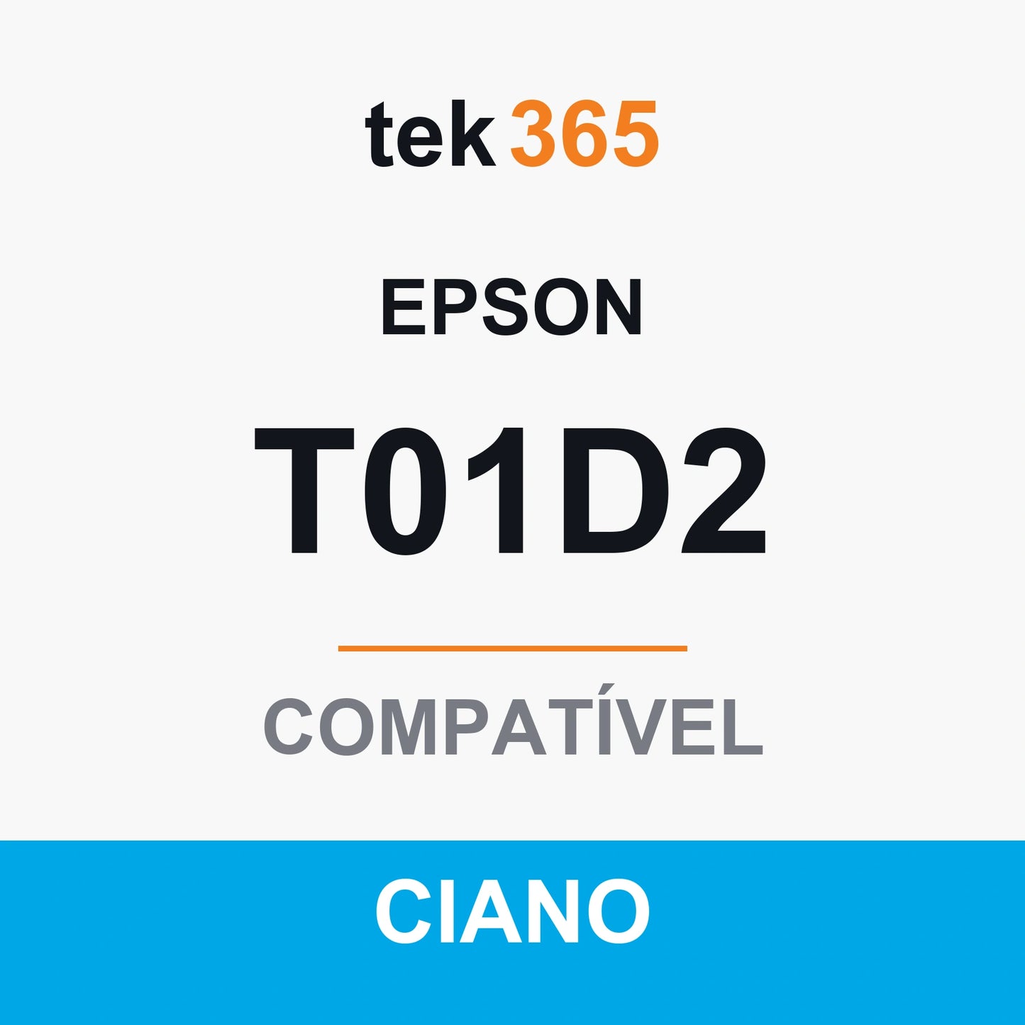 Cartucho de tinta compatível Epson T01D2/T01C2 Ciano