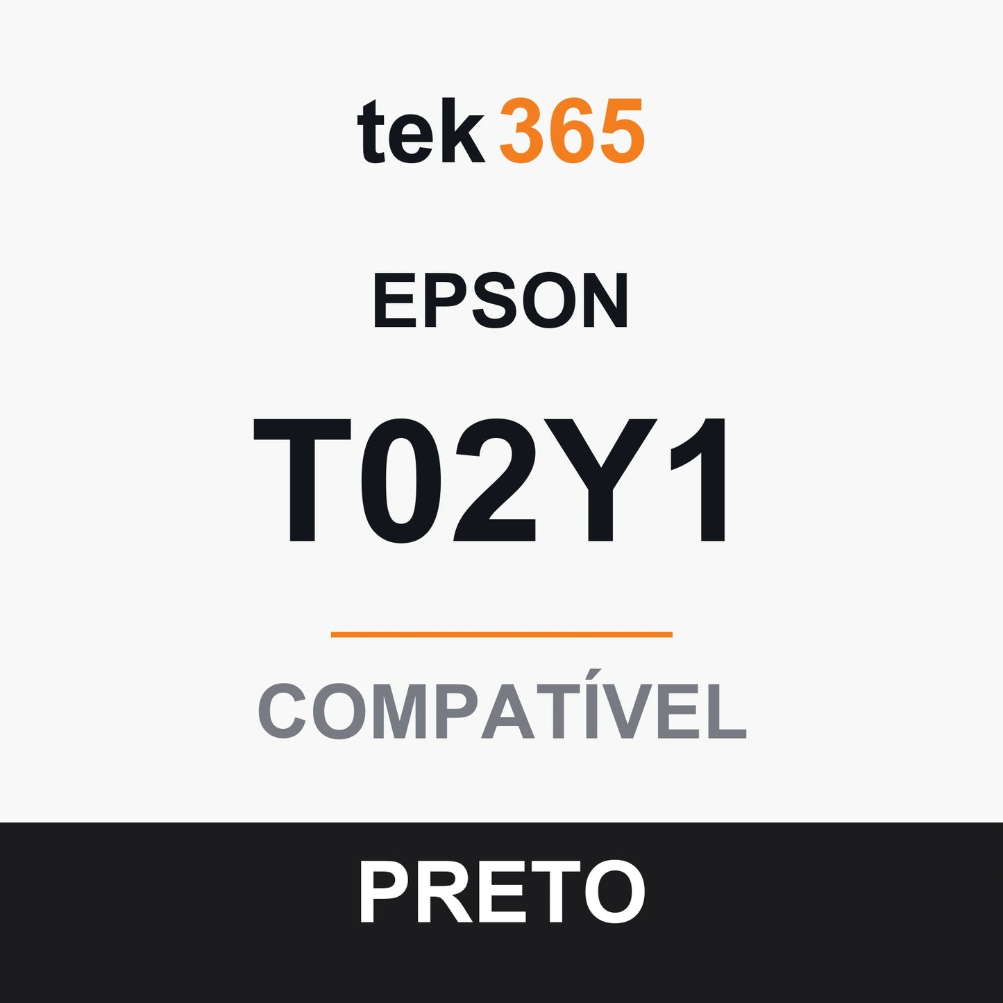 Cartucho de Tinta Compativel Epson T02Y1-BLACK Preto