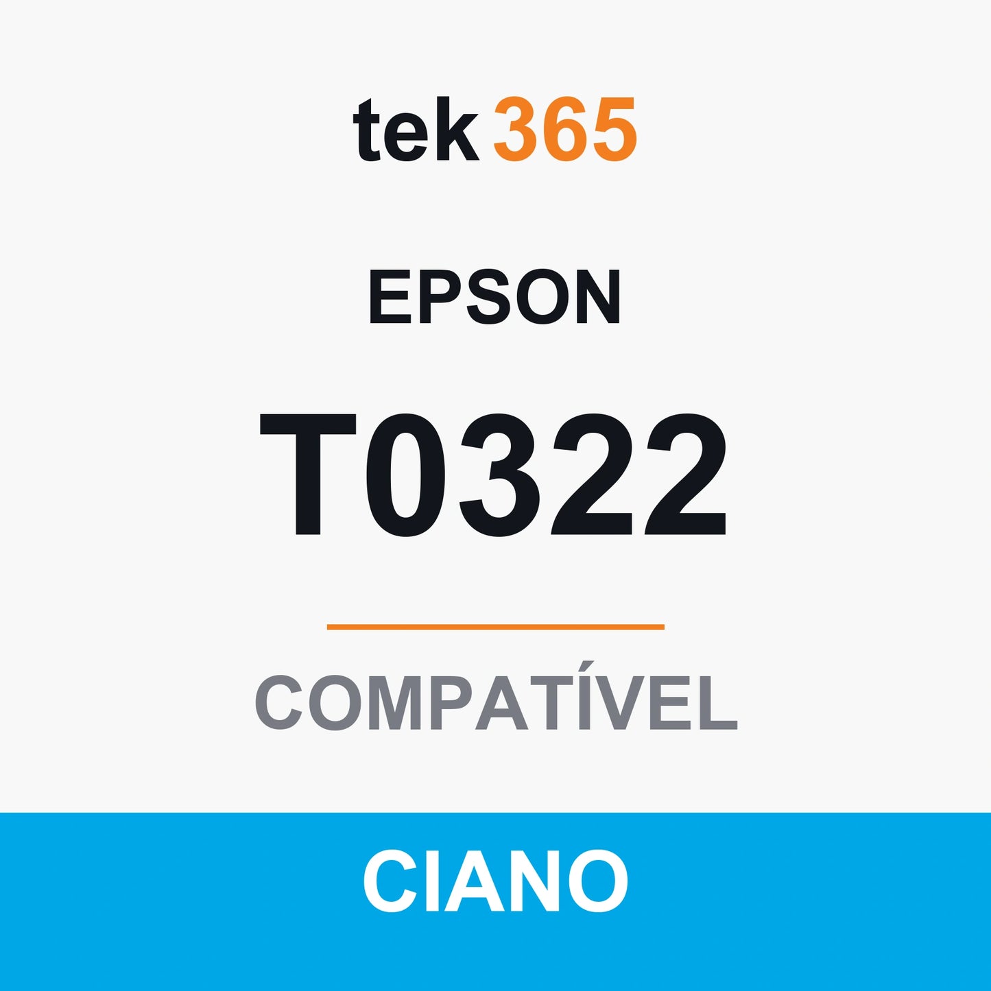 Cartucho de Tinta Compativel Epson T0322-CYAN Ciano