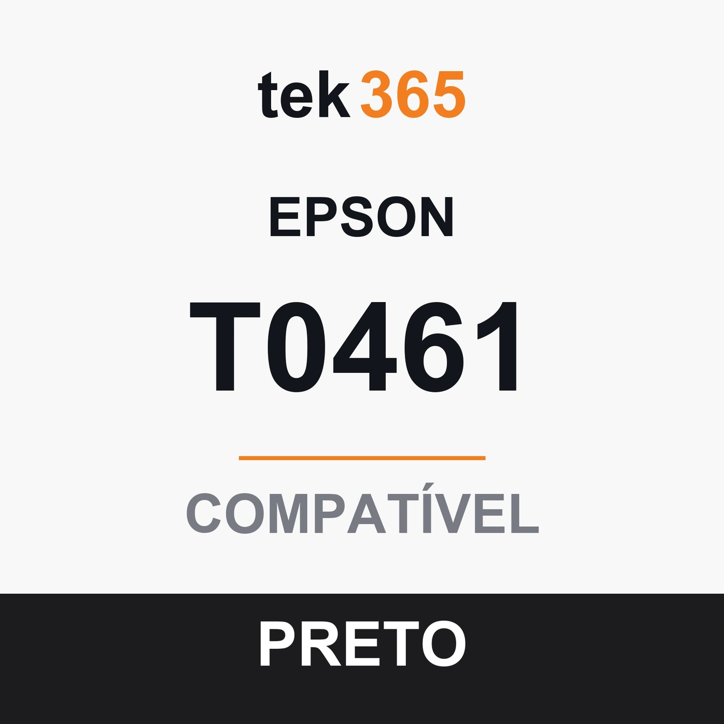 Cartucho de Tinta Compativel Epson T0461-BLACK Preto