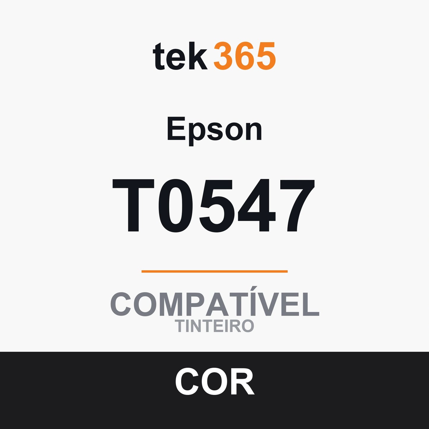 Cartucho de Tinta Compativel Epson T0547 Preto