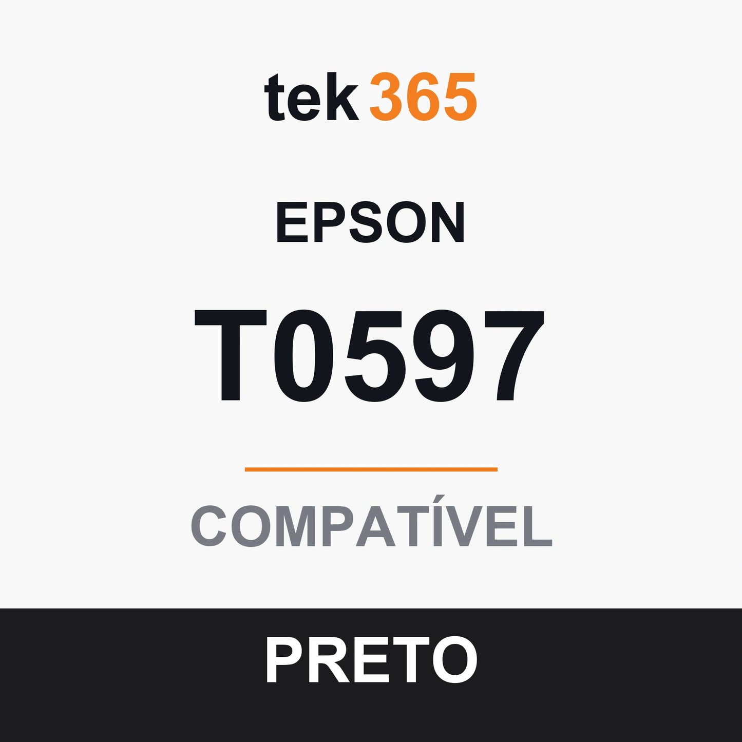 Cartucho de Tinta Compativel Epson T0597-BLACK Preto