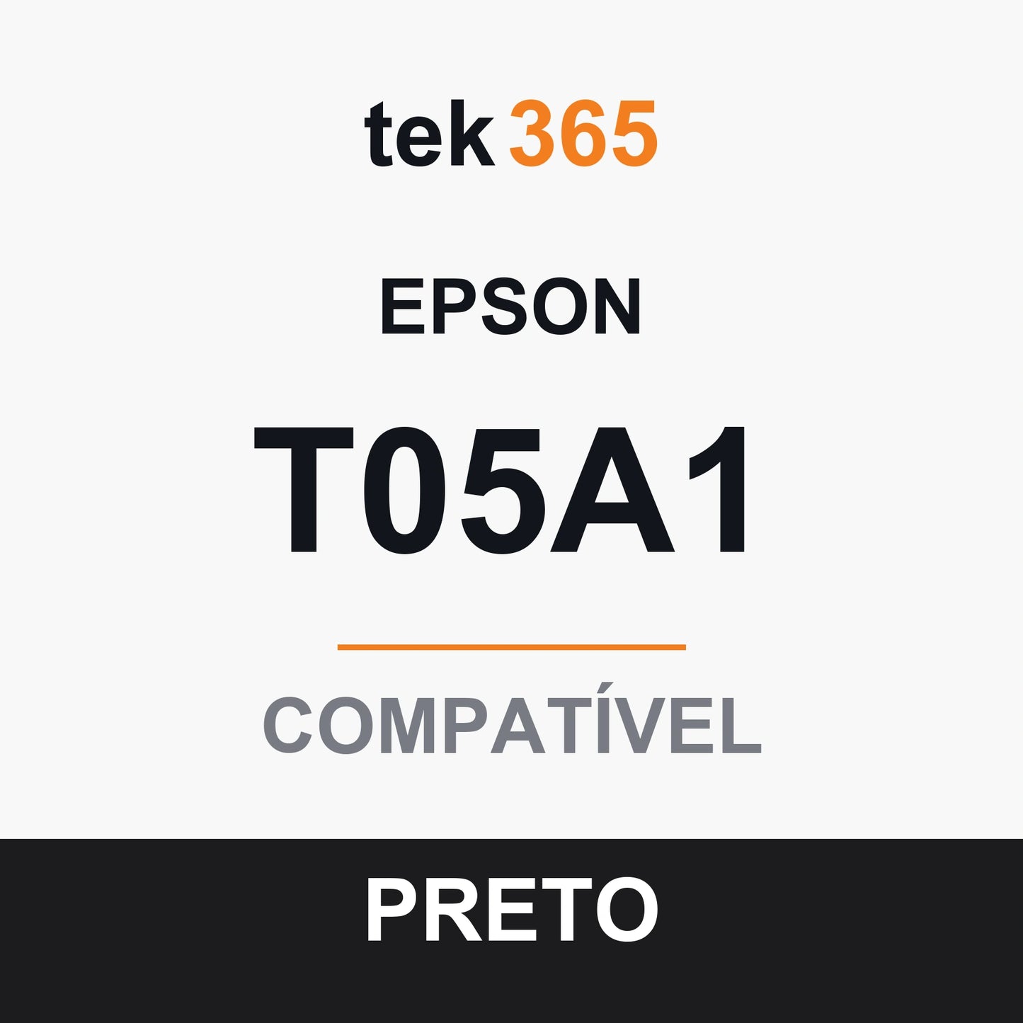 Cartucho de Tinta Compativel Epson T05A1-BLACK Preto