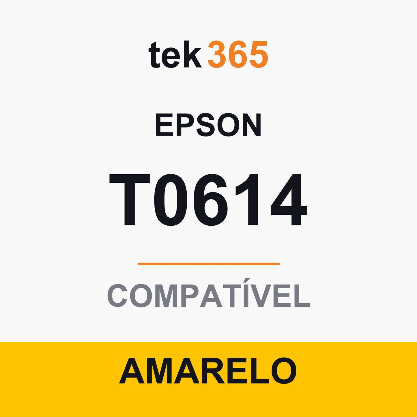Cartucho de Tinta Compativel Epson T0614-YELLOW Amarelo