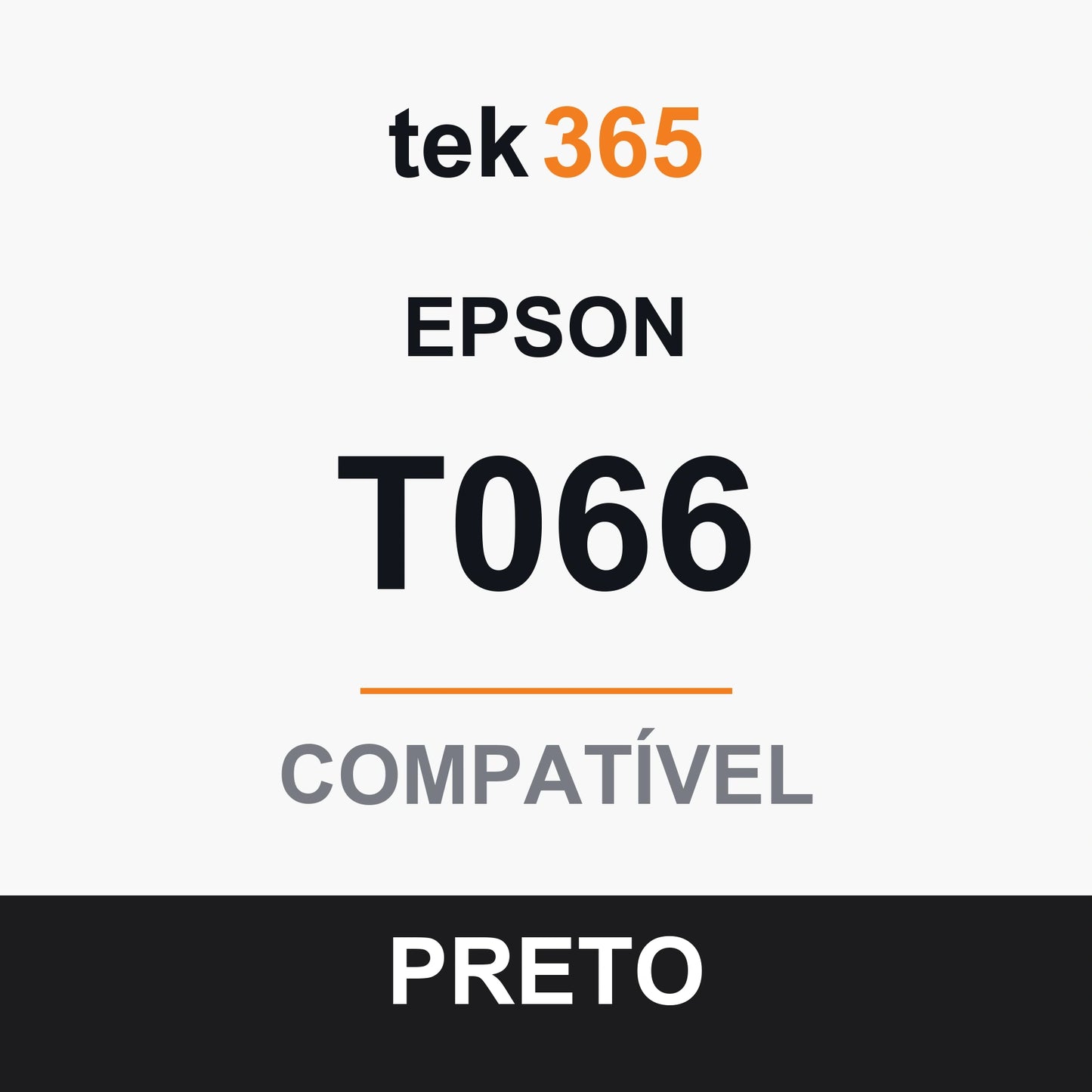 Cartucho de Tinta Compativel Epson T066-BLACK Preto