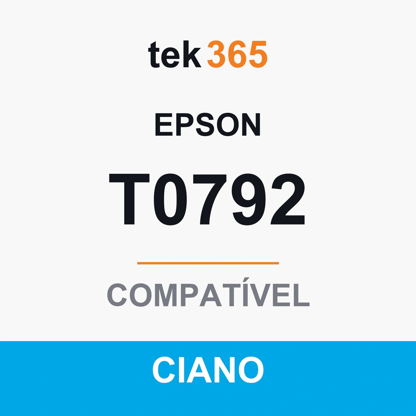 Cartucho de Tinta Compativel Epson T0792-CYAN Ciano