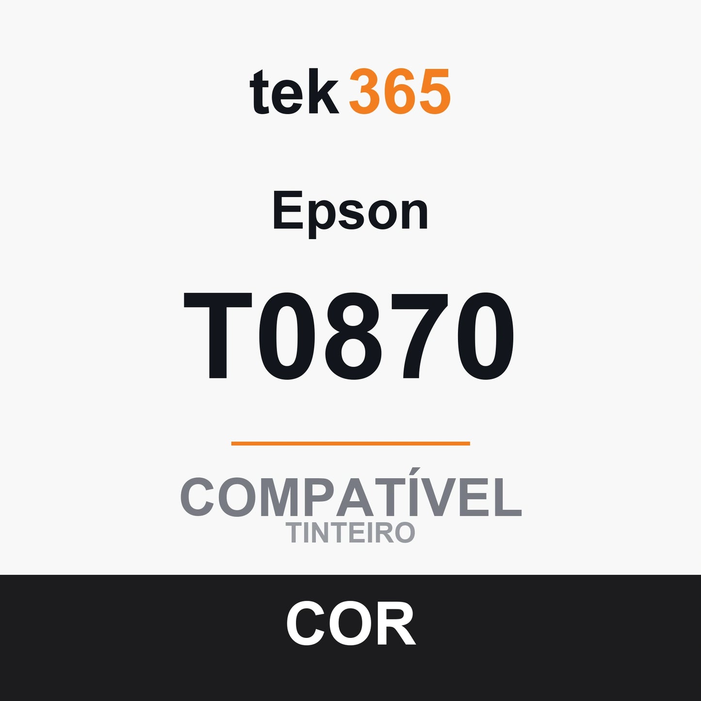 Cartucho de Tinta Compativel Epson T0870 Preto