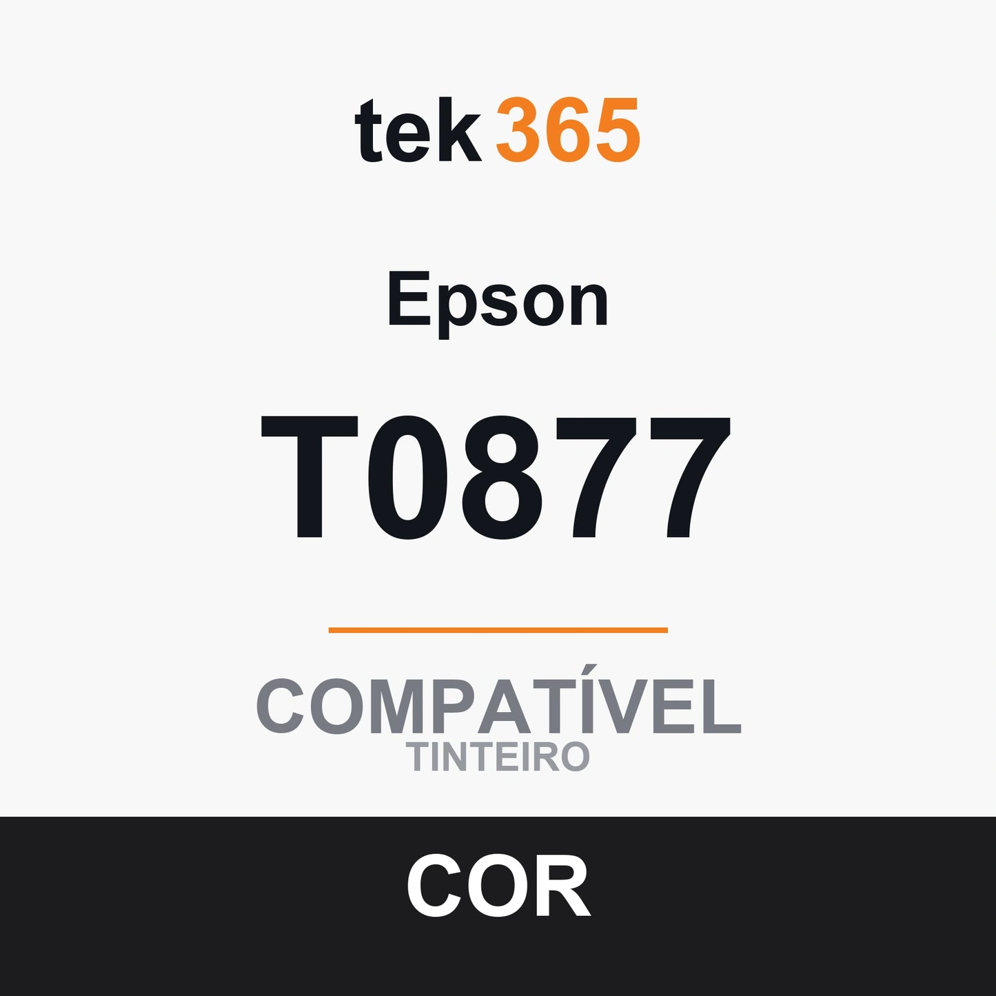 Cartucho de Tinta Compativel Epson T0877 Preto