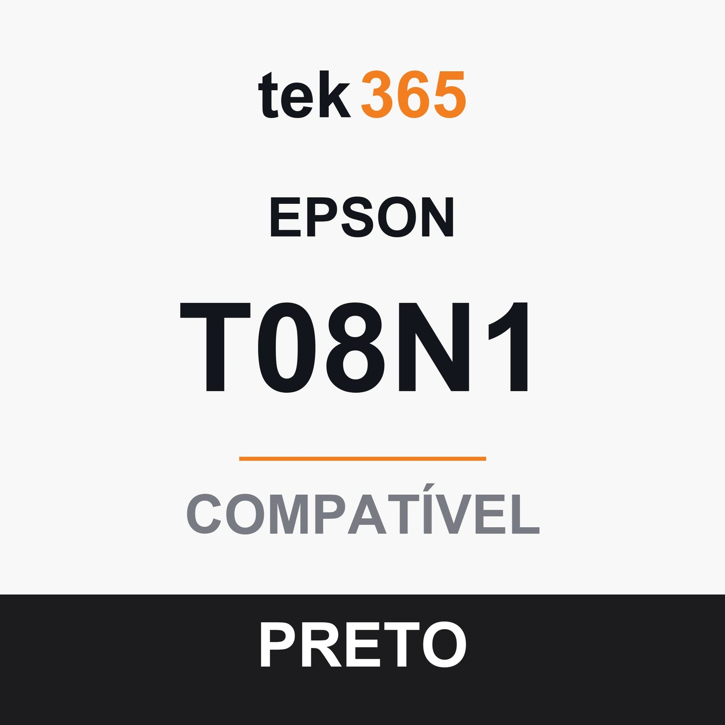 Cartucho de Tinta Compativel Epson T08N1-BLACK Preto