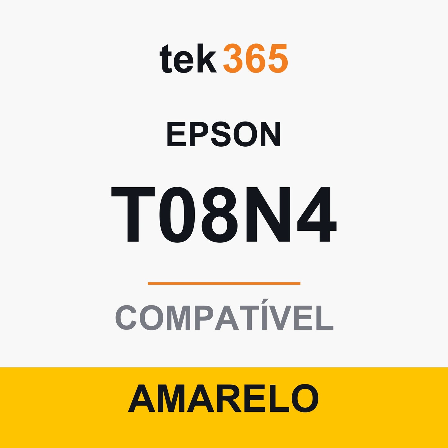 Cartucho de Tinta Compativel Epson T08N4-YELLOW Amarelo
