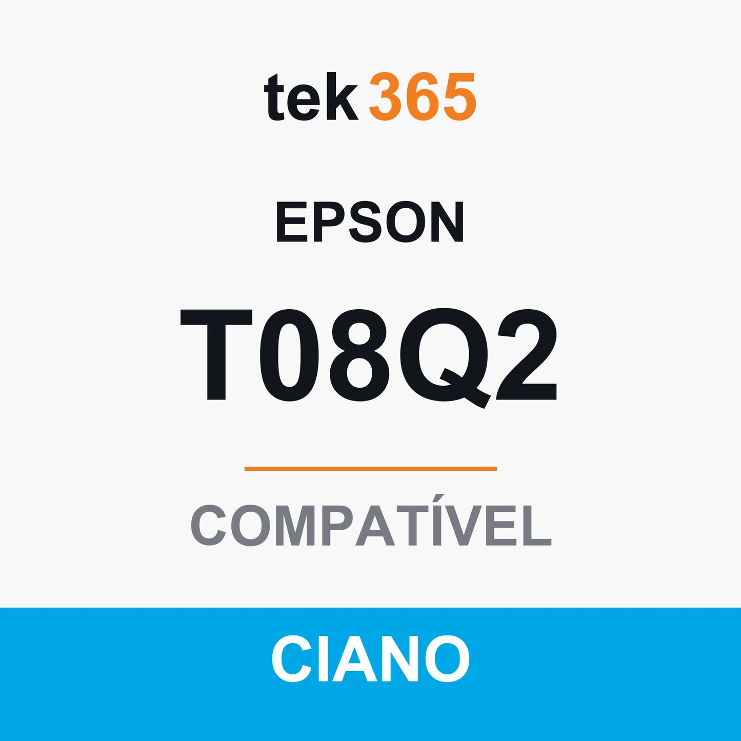 Cartucho de Tinta Compativel Epson T08Q2-CYAN Ciano