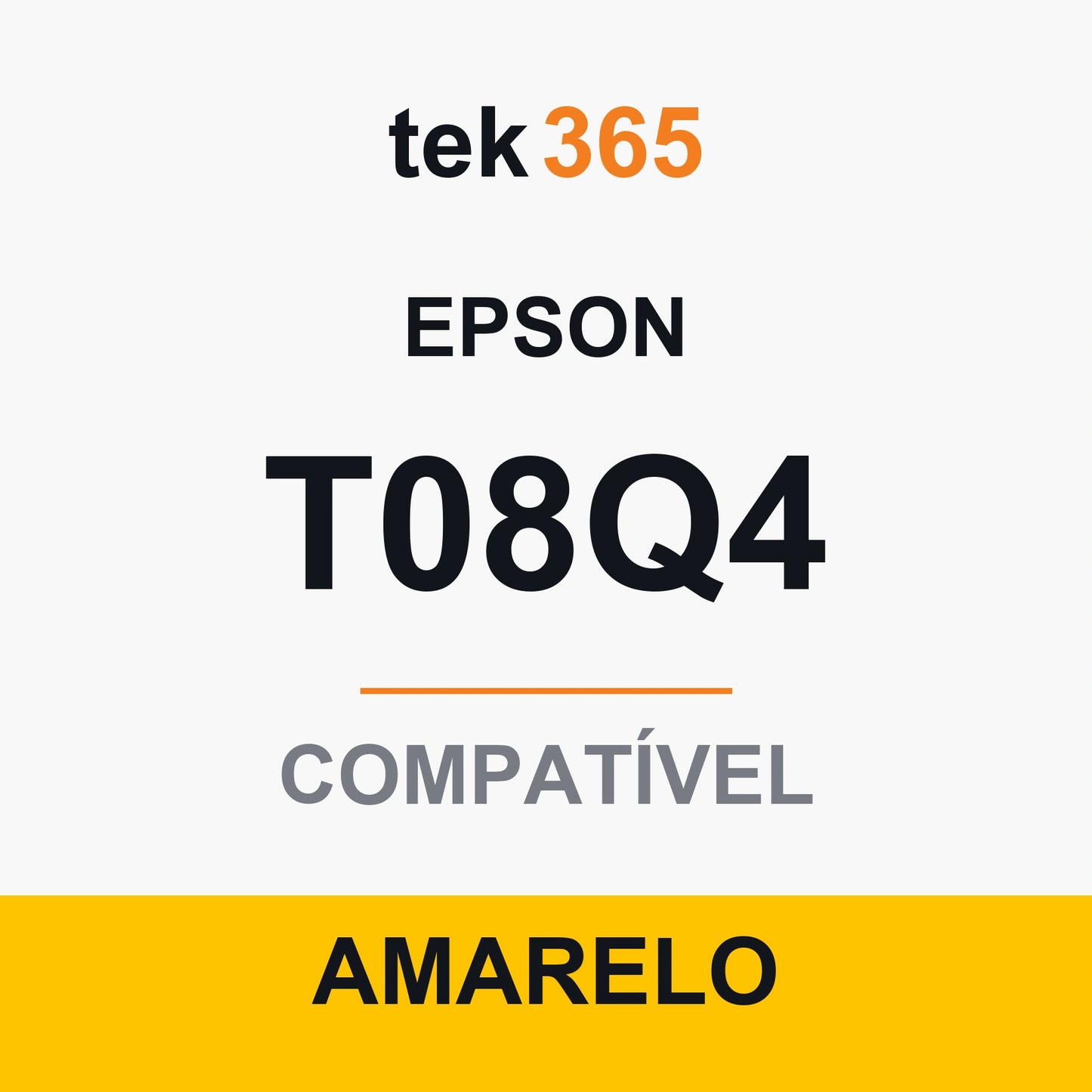 Cartucho de Tinta Compativel Epson T08Q4-YELLOW Amarelo