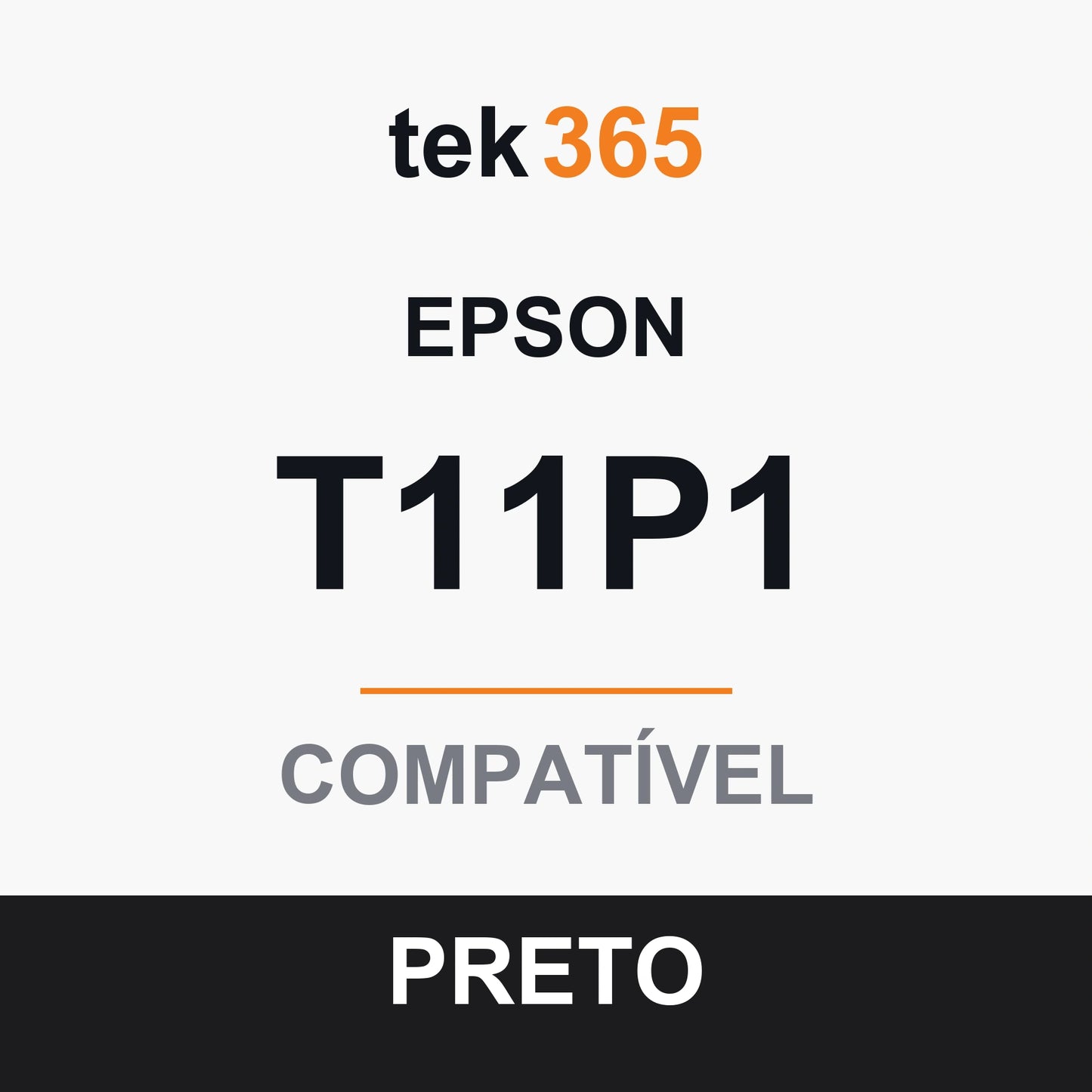 Cartucho de Tinta Compativel Epson T11P1-BLACK Preto