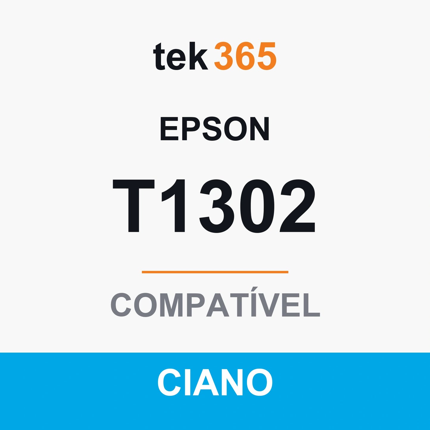 Tinteiro compatível Epson T1302 Ciano