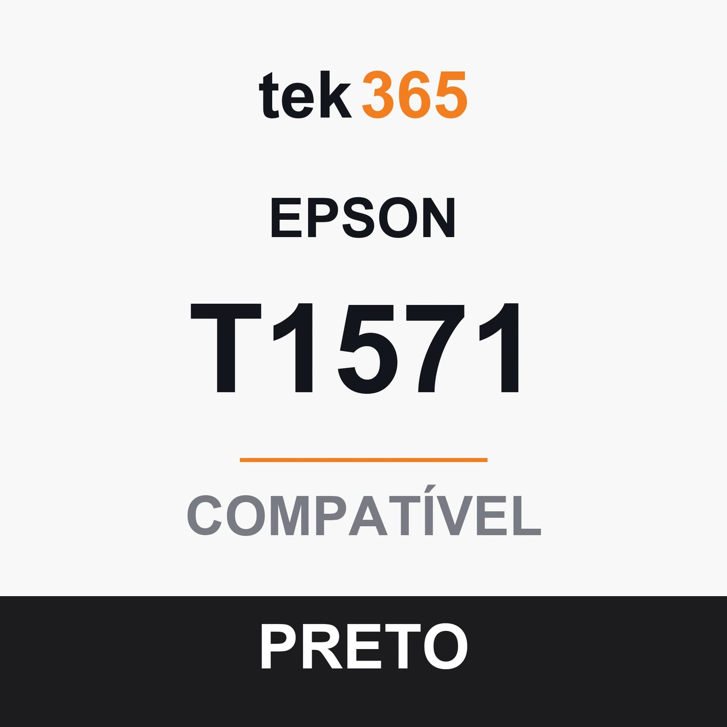 Cartucho de Tinta Compativel Epson T1571-BLACK Preto