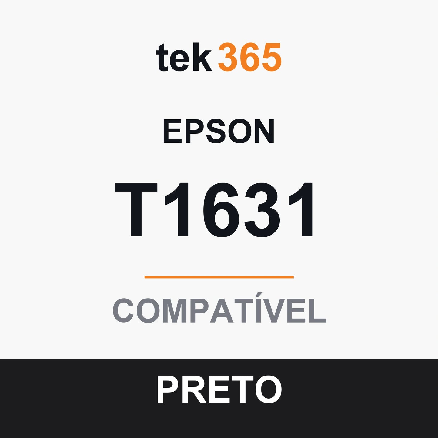 Tinteiro compatível Epson T1631/T1621/T1681 (16XL/16XXL) Preto