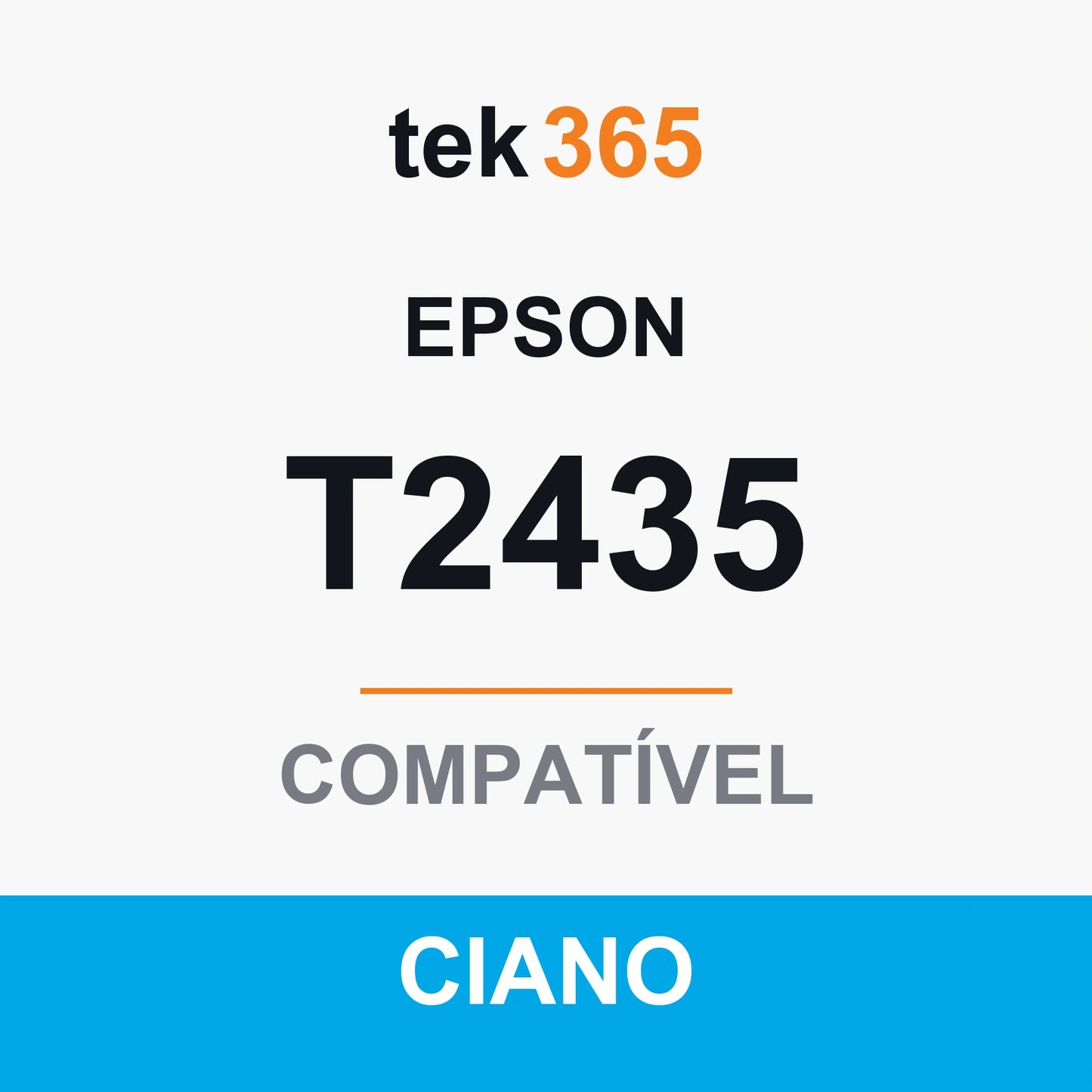 Tinteiro compatível Epson T2435/T2425 (24XL) Ciano Claro