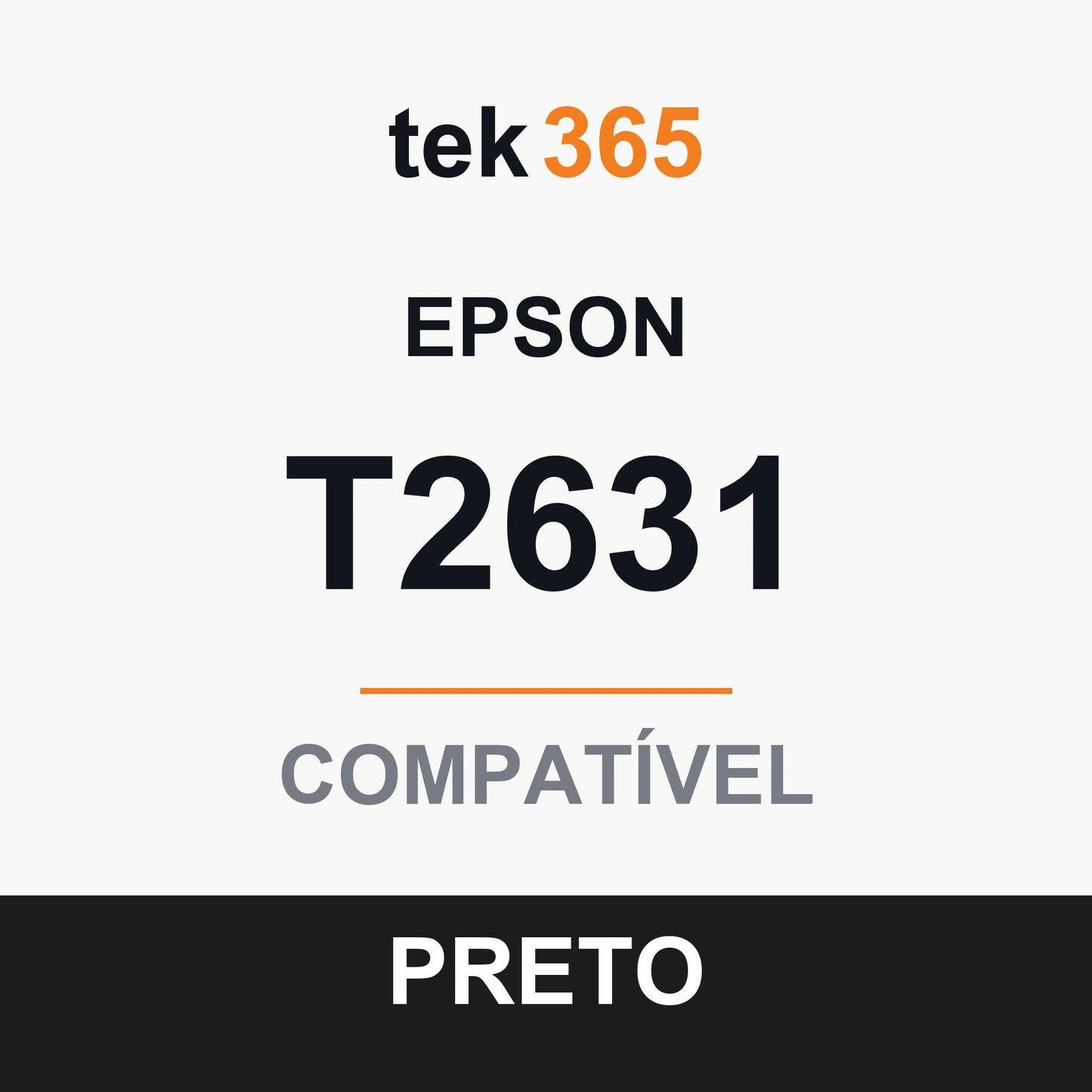 Tinteiro compatível Epson T2631/T2611 (26XL) Preto Foto