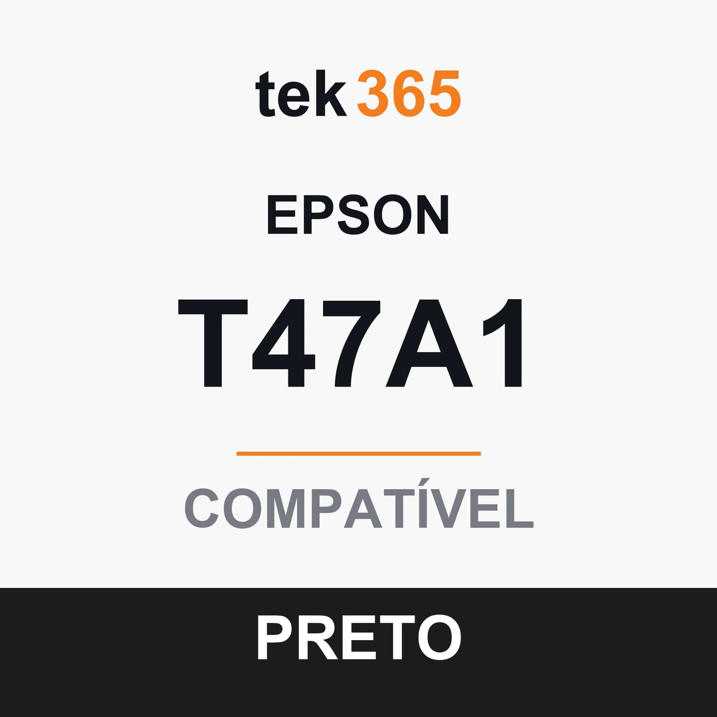 Cartucho de tinta compatível Epson T47A1 Preto Foto