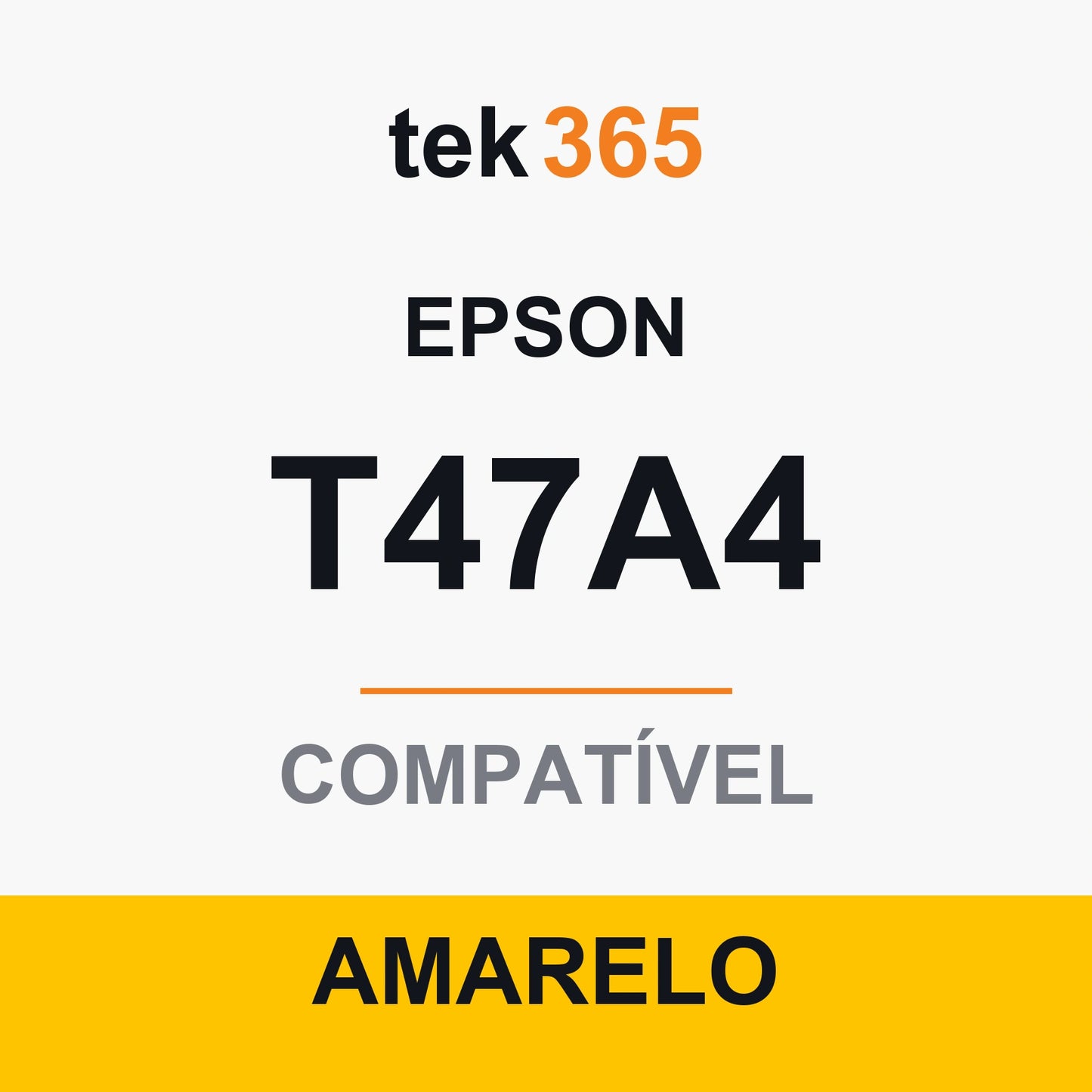 Cartucho de tinta compatível Epson T47A4 Amarelo