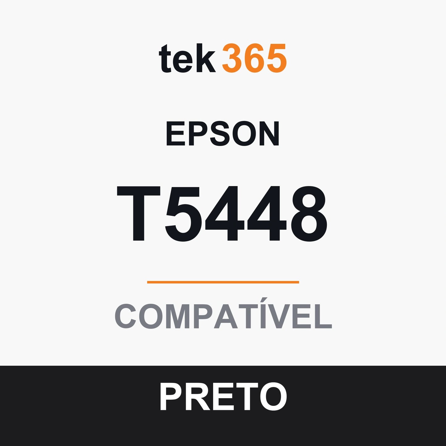 Cartucho de Tinta Compativel Epson T5448-BLACK Preto