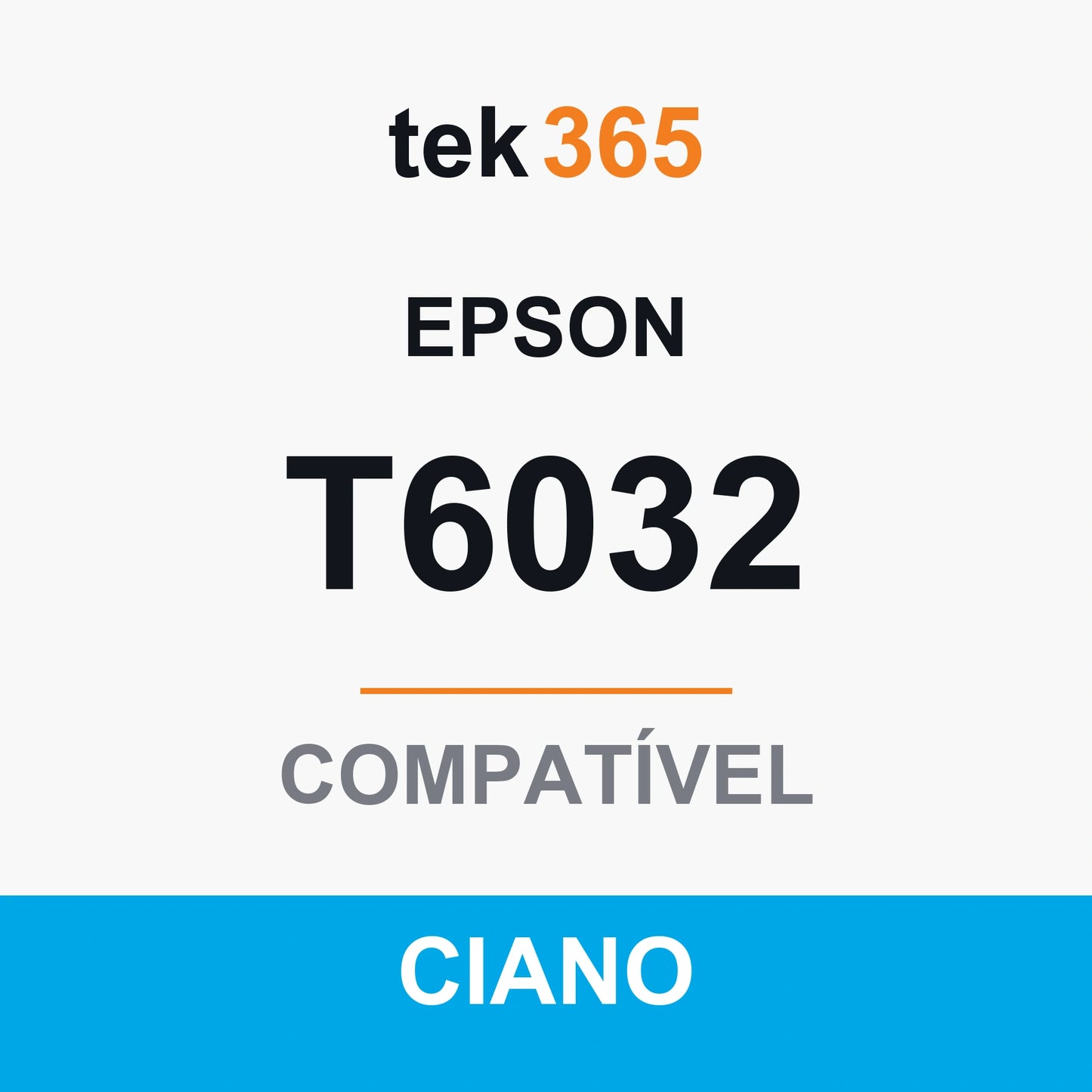 Tinteiro compatível Epson T6032 Ciano