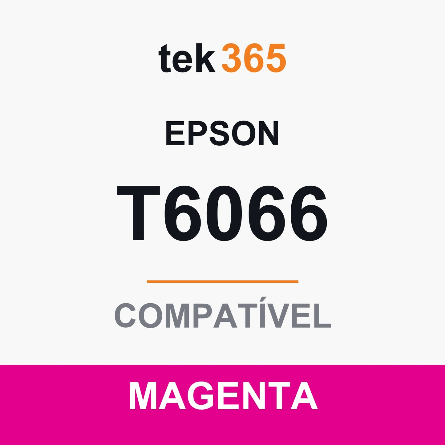 Tinteiro compatível Epson T6066 Magenta Claro