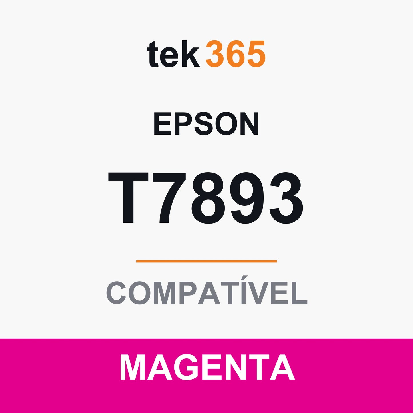Tinteiro compatível Epson T7893/T7903/T7913 Magenta