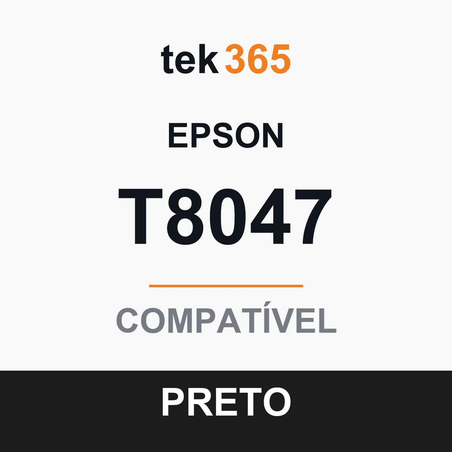 Cartucho de Tinta Compativel Epson T8047-BLACK Preto
