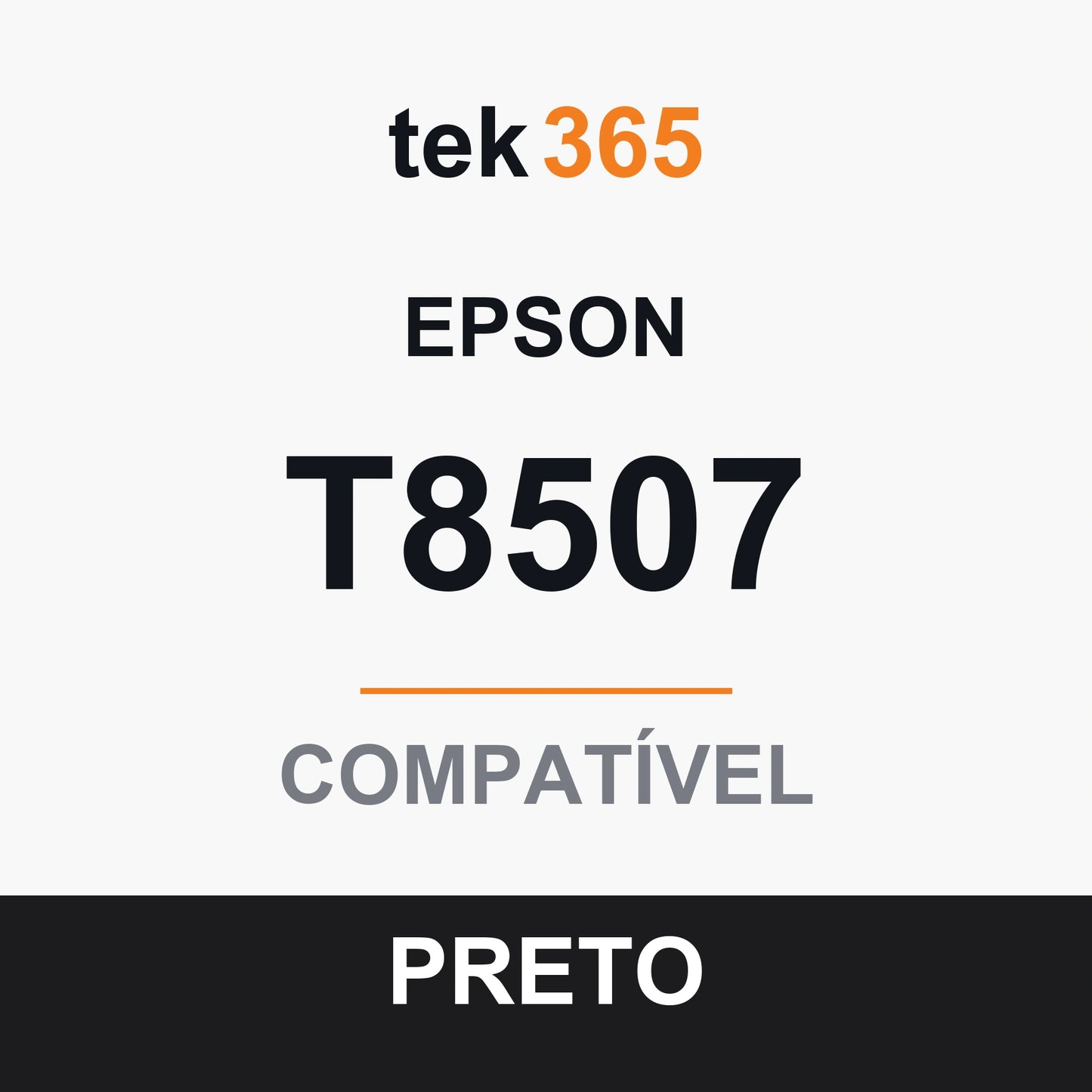 Cartucho de Tinta Compativel Epson T8507-BLACK Preto