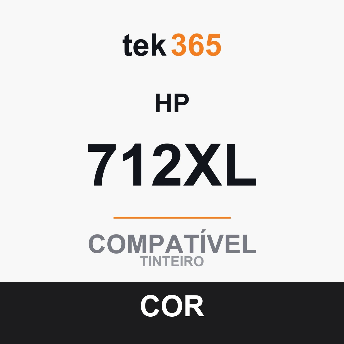 Cartucho de tinta original HP 712XL Preto
