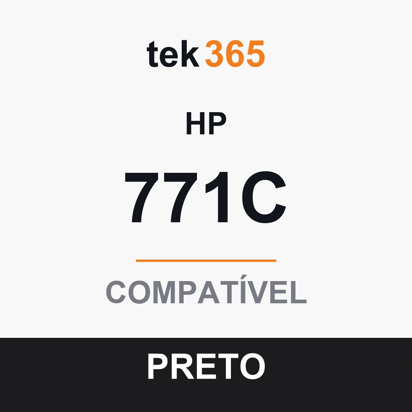 Cartucho de Tinta Compativel HP 771C-PRE-BLACK Preto