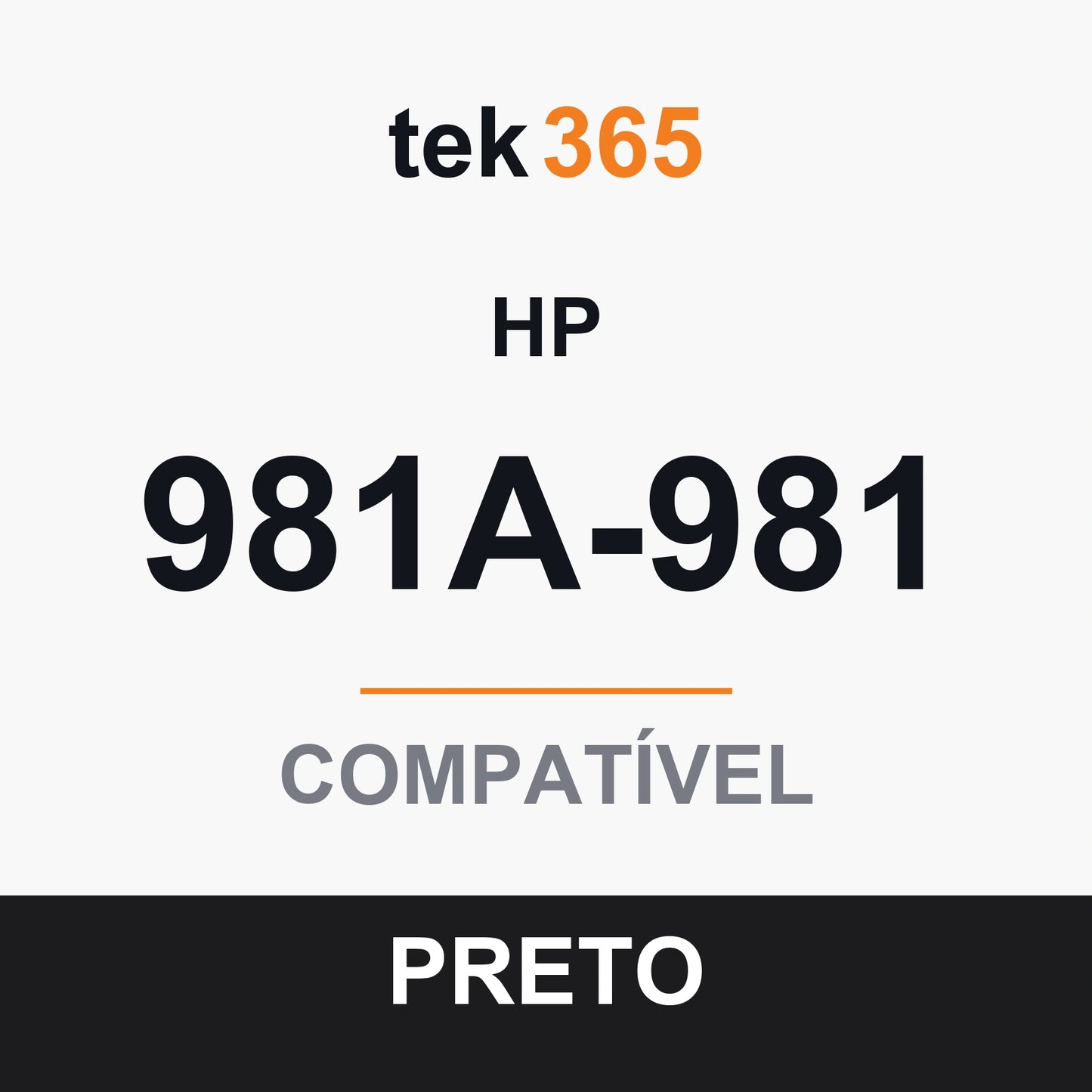 Cartucho de Tinta Compativel HP 981A-981-BLACK Preto