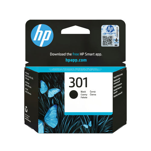 Cartucho de tinta original HP 301 Preto