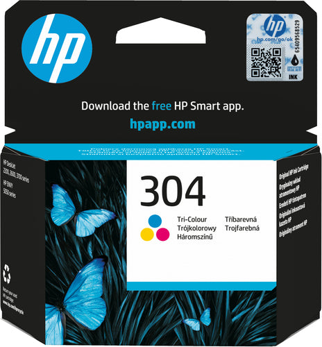 Cartucho de tinta original HP 304 Color Tricolor