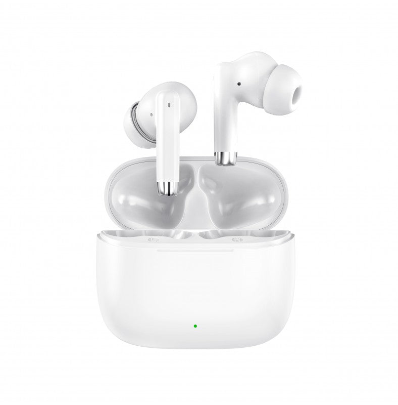 Auscultadores TWS Sem Fio Duplo Earpod Touch BTS 5.3 Branco