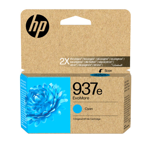 Cartucho de tinta original HP 937e XL Ciano