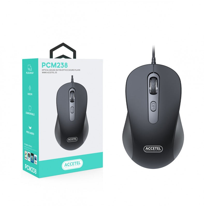 Mouse Óptico com Fio Porta USB 1200 DPI
