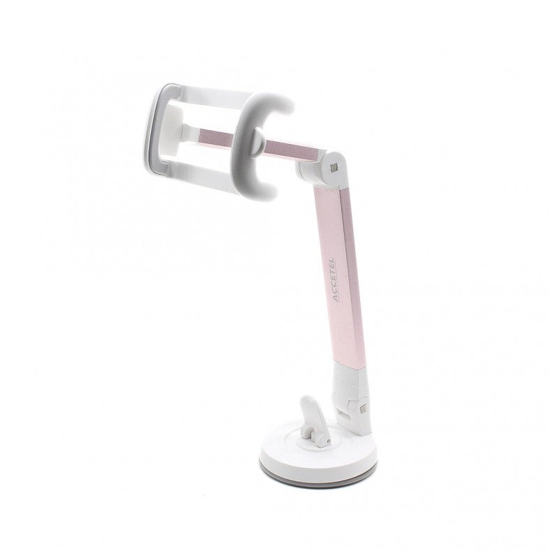 Suporte Universal de Mesa com Ventosa Rosa